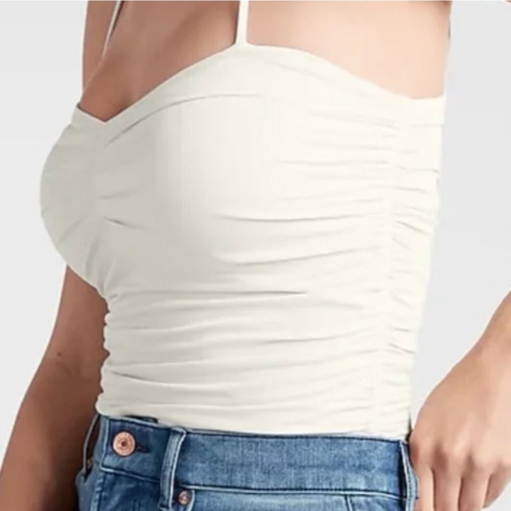 Express Ruched Body Contour Bodysuit - Picture 2 of 7